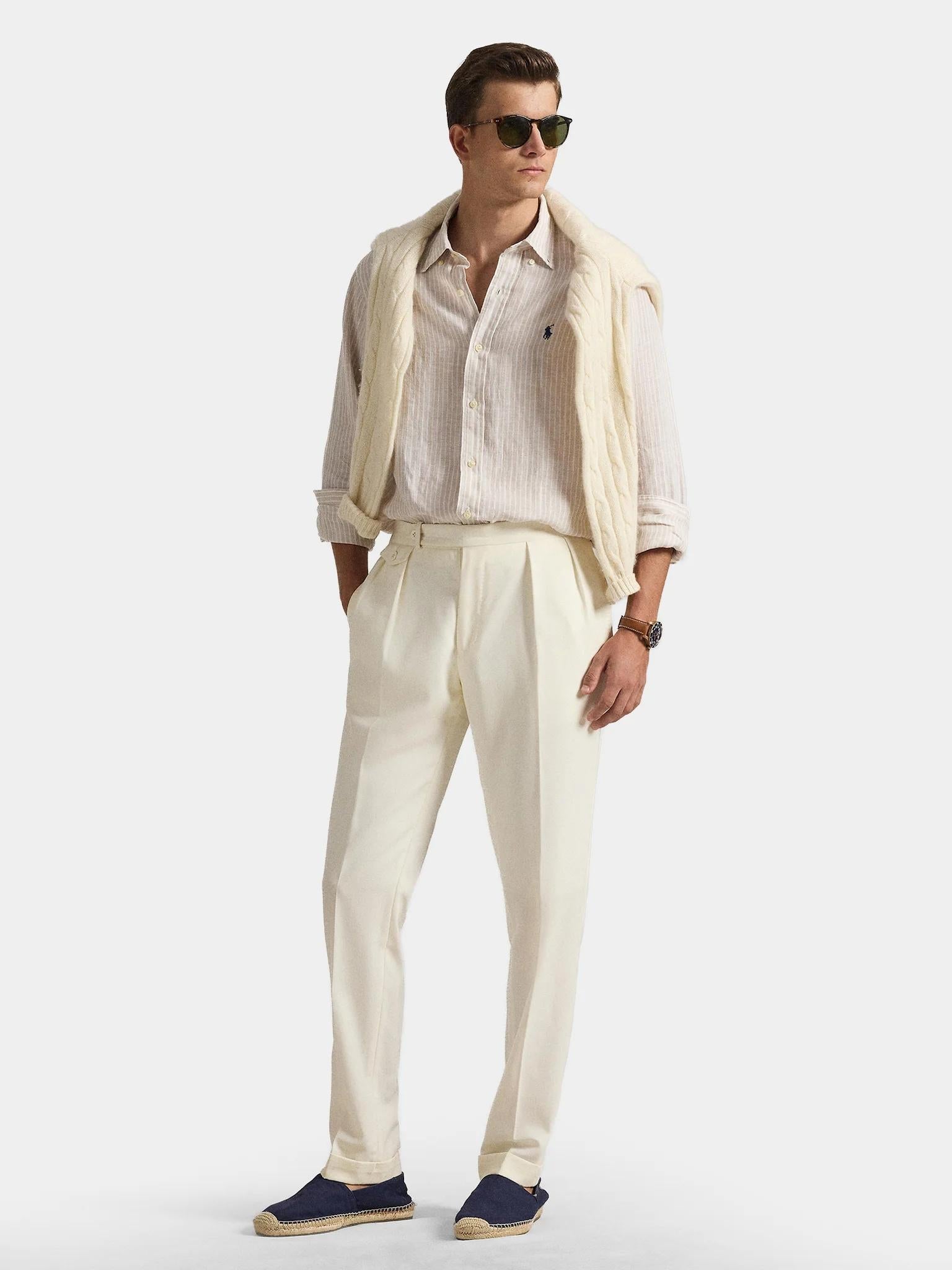 Camicia uomo in puro lino 710B15594 006 RALPH LAUREN 