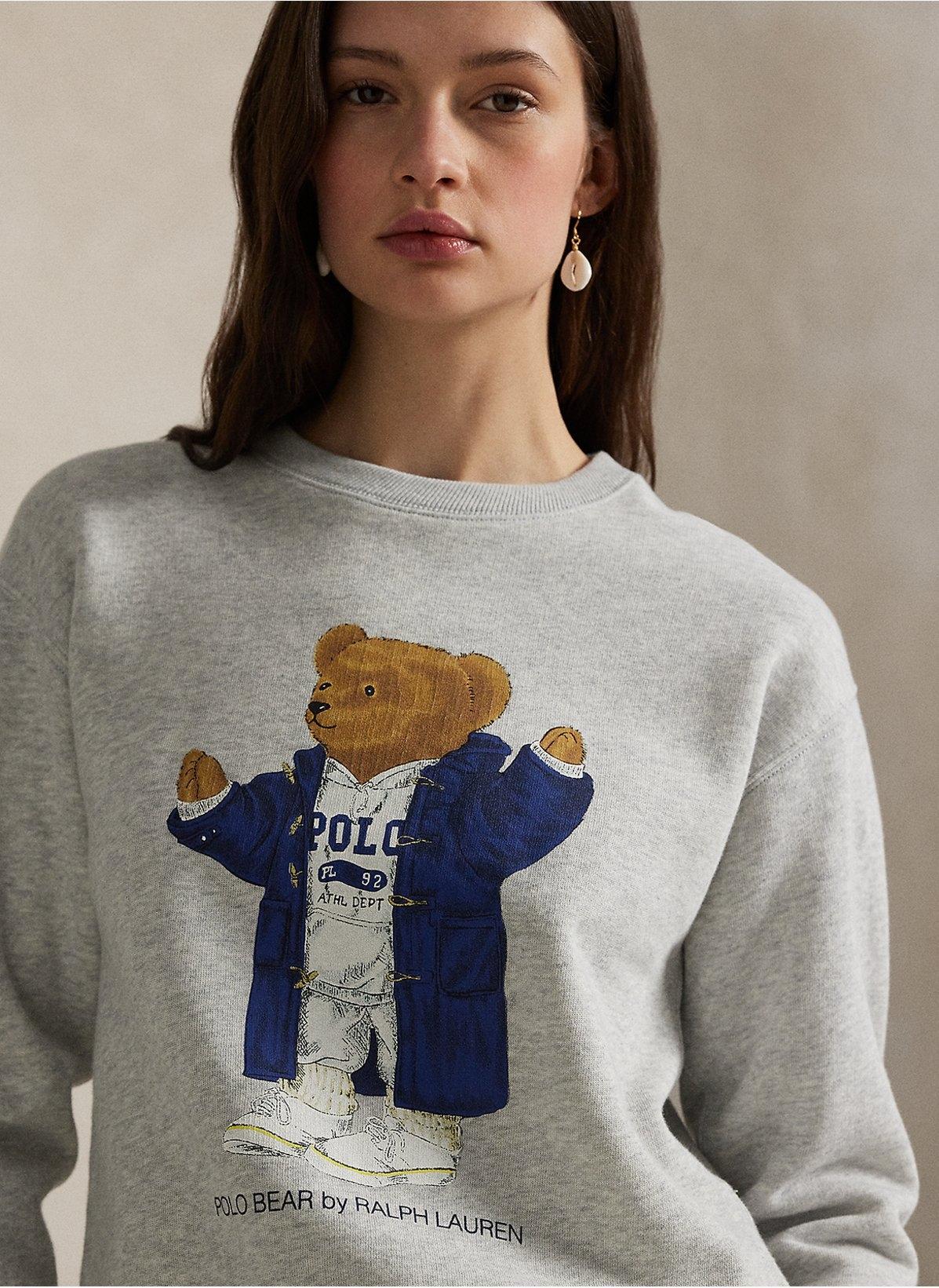 Felpa in misto cotone stampa Polo Bear 211972794 001 RALPH LAUREN 