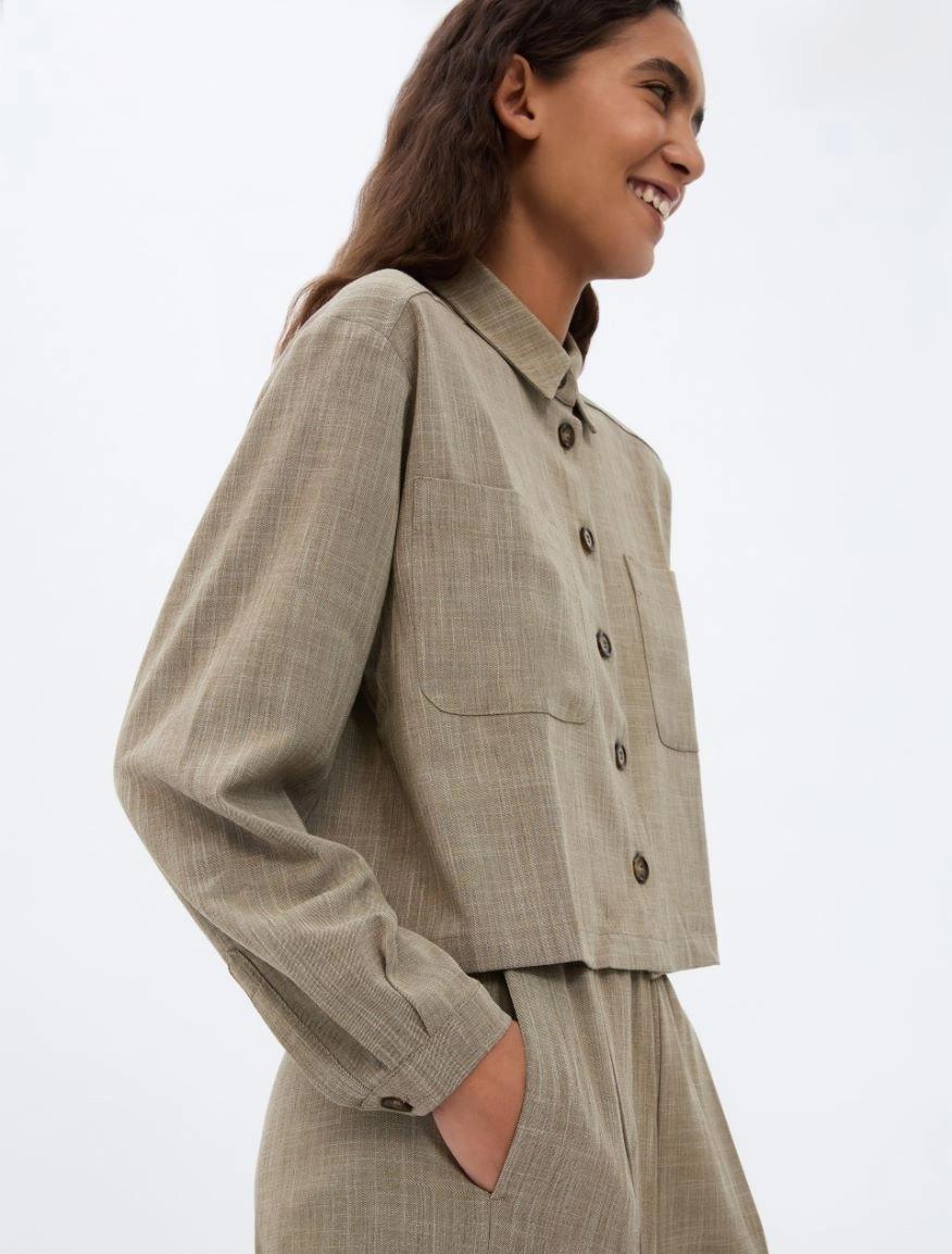 CAMICIA BOXY<BR/> IBLGHIERA 002 IBLUES 