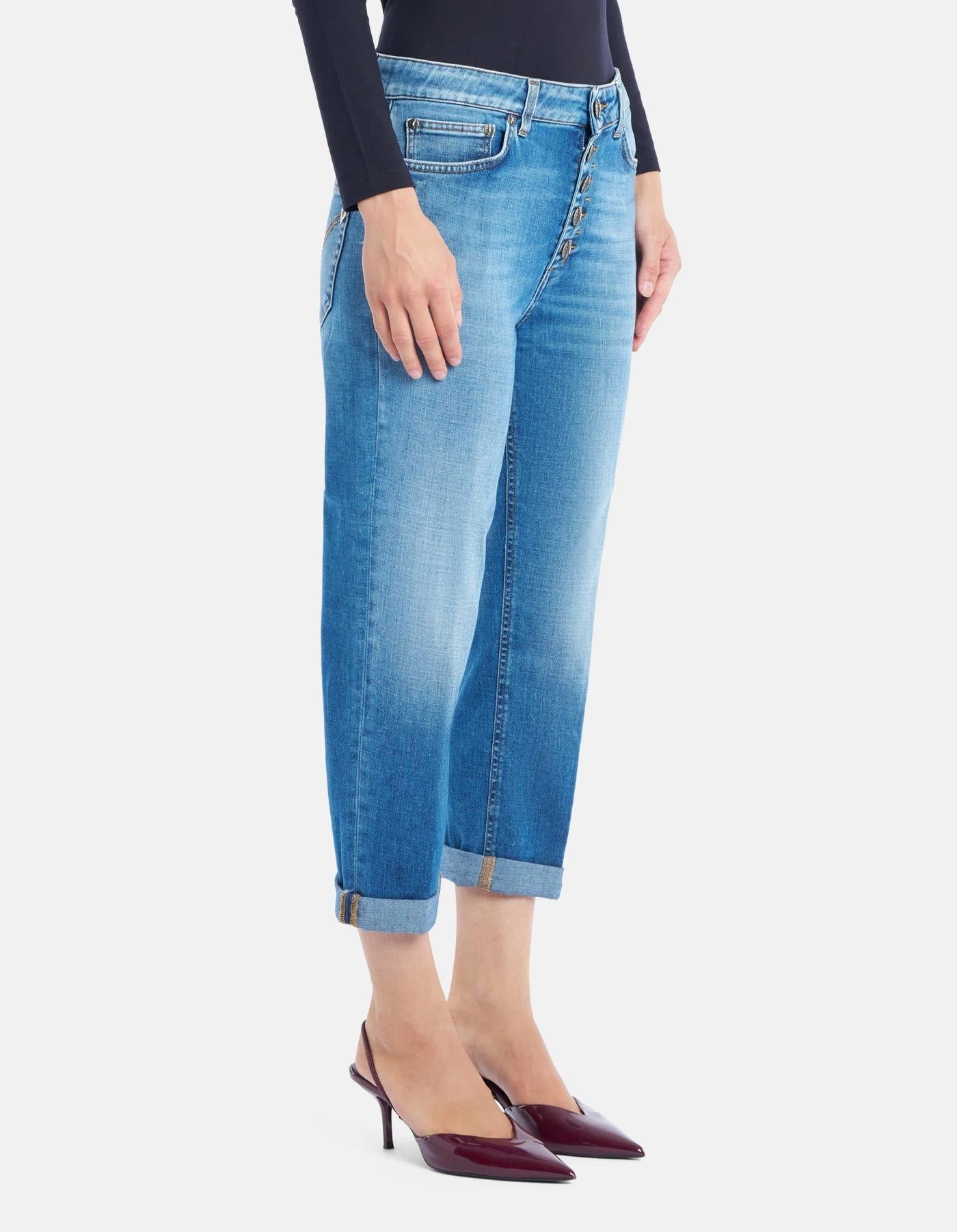 Jeans Koons loose in denim stretch<BR/> DP268BDS0345LG6 800 DONDUP 