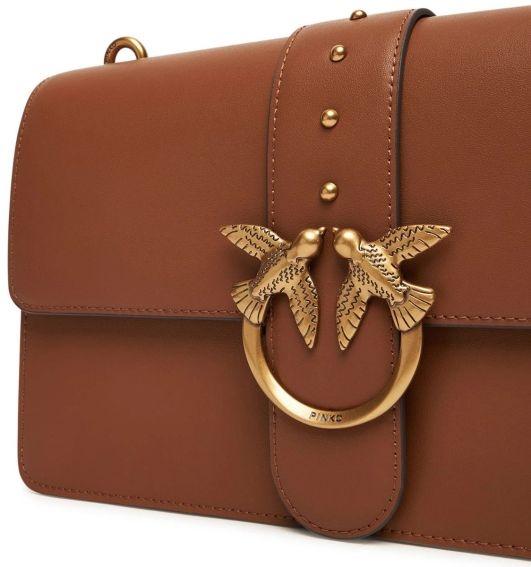 Borsa a mano media Love Bag One in pelle<BR/> 105857A0F1 L17Q PINKO 