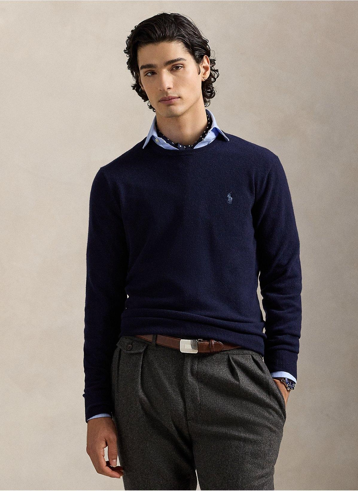 Maglia Uomo Girocollo in pura lana 710974148 001 RALPH LAUREN 