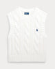 Gilet corto in cotone a trecce