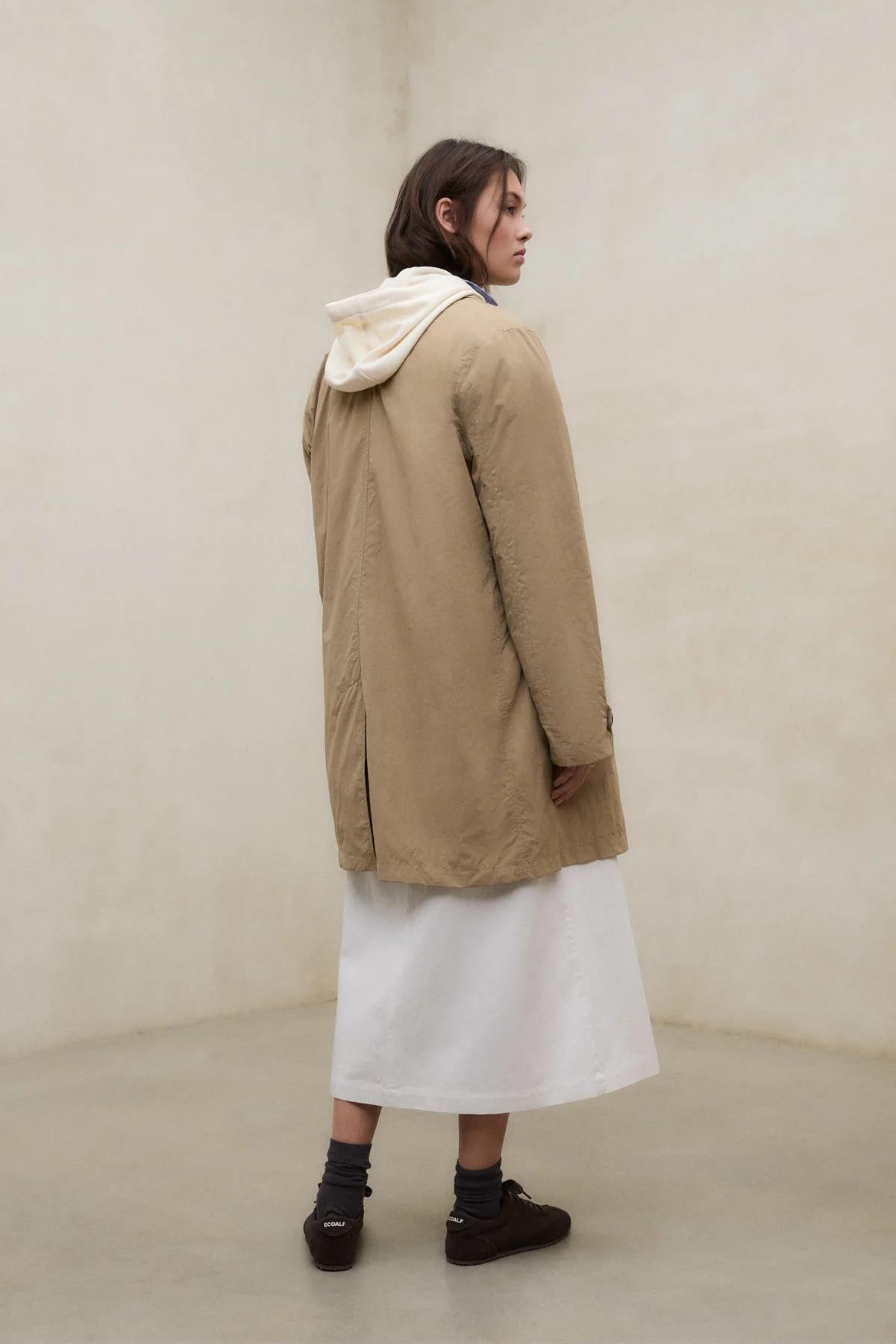 Trench Packable Verne Beige<BR/><BR/> VERNE 993 ECOALF 