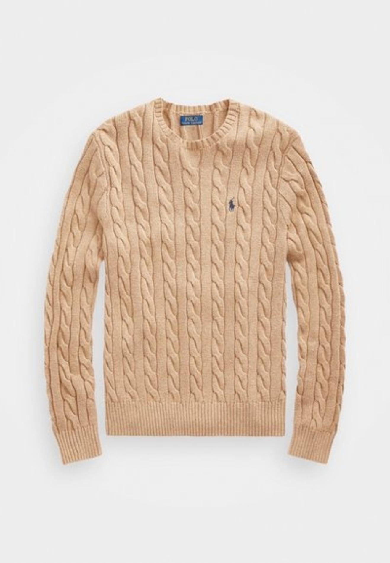 Maglia uomo in cotone motivo a trecce 710775885 014 RALPH LAUREN 