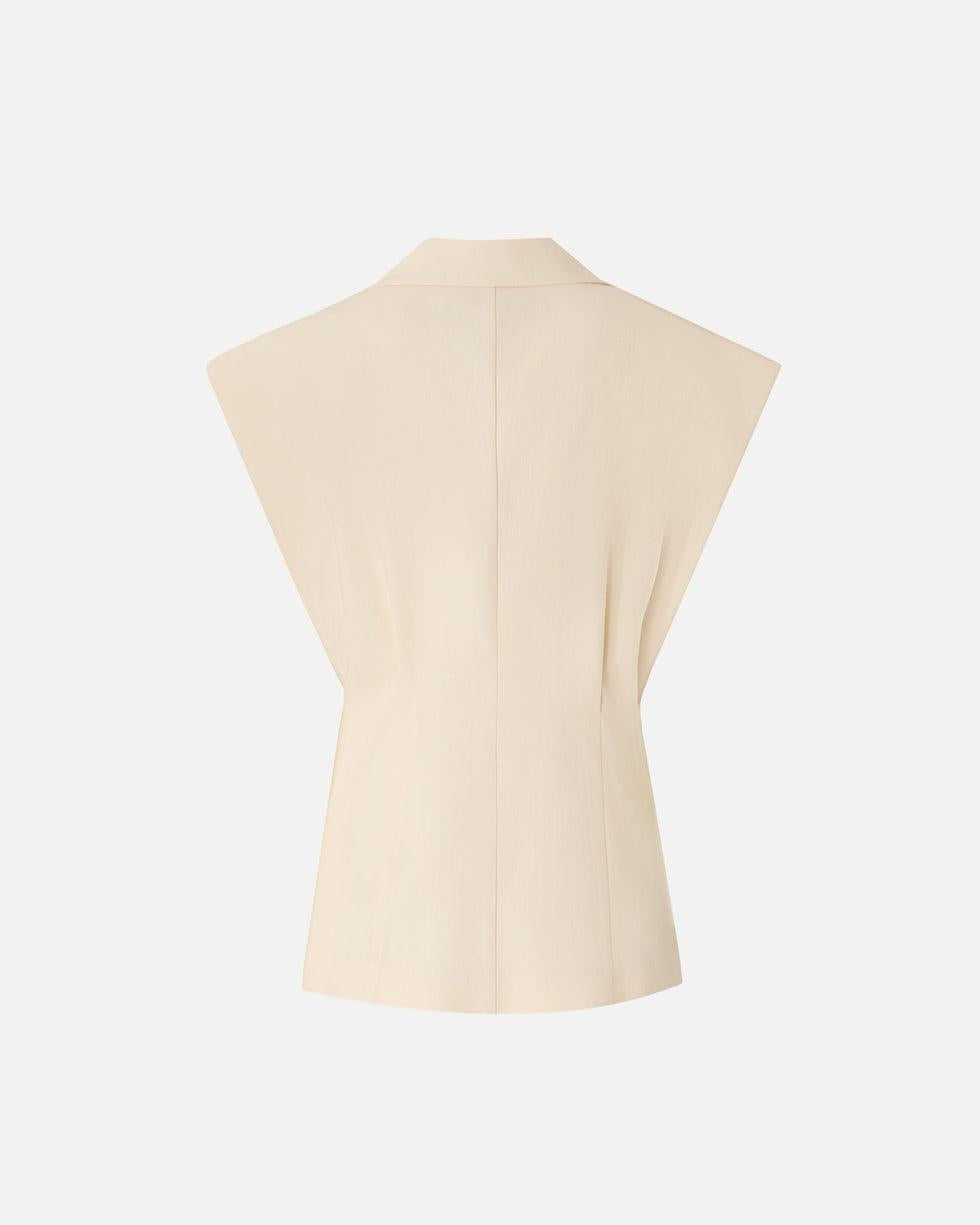 Giacca smanicata effetto rustico<BR/> 106509A2W6 C00 PINKO 