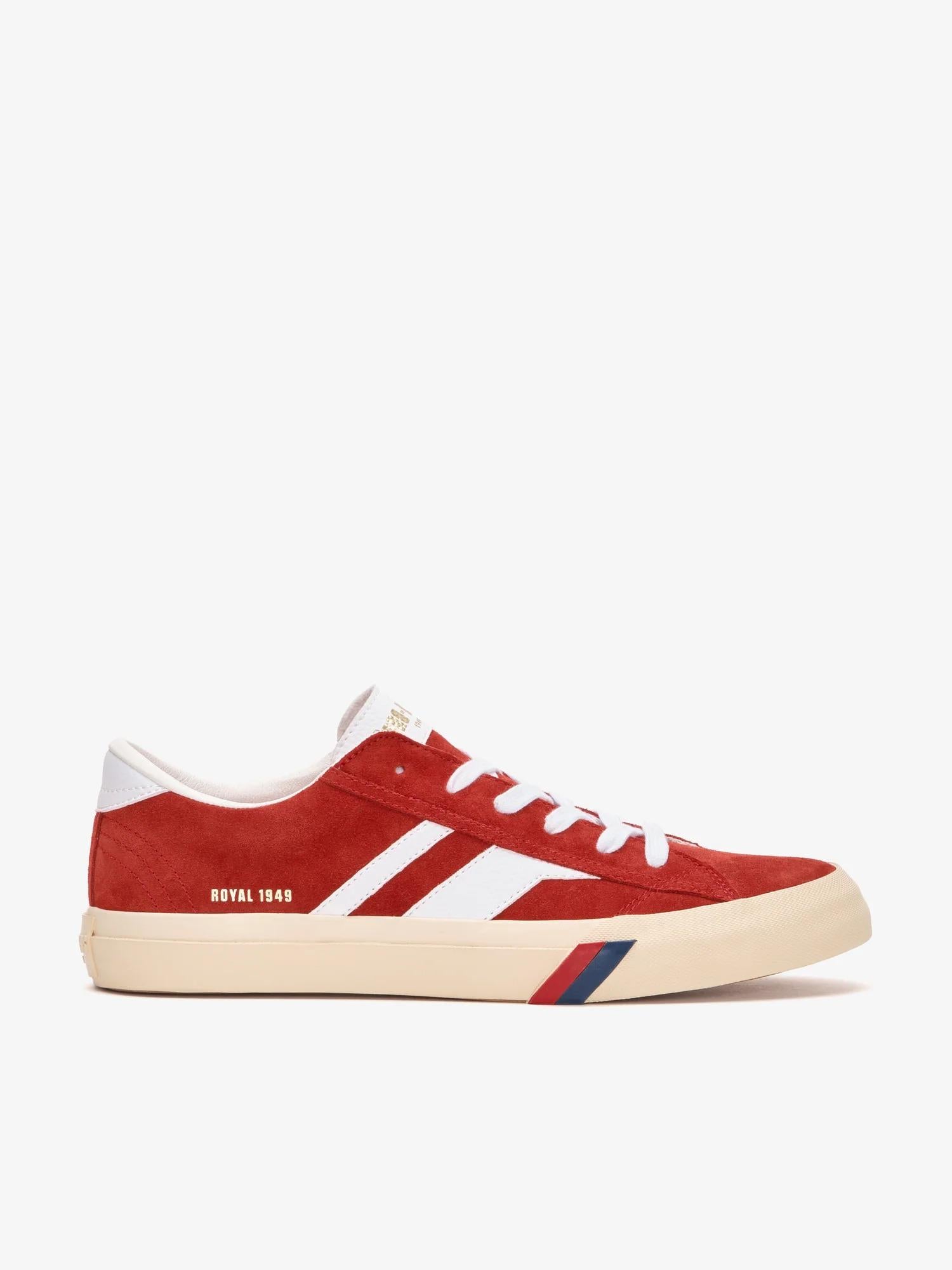 Royal Classic in pelle scamosciata rossa e bianca<BR/><BR/> RC226SLM RE00004 PRO-KEDS 