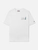 T-shirt portofino in cotone bianco con ricamo Ce la farò anche sta Vodka