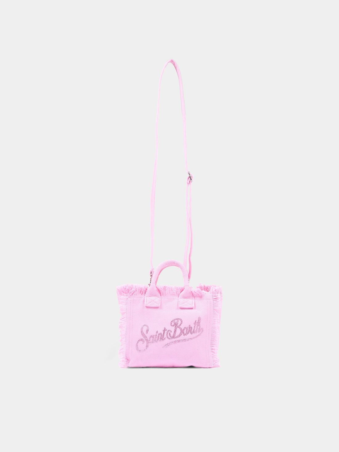 Borsa rosa Vanity Mini logo strass VAMI001 00403L MC2 SAINT BARTH 