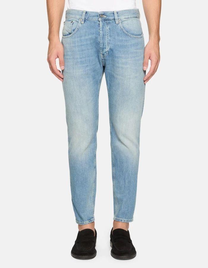 Jeans Dian carrot in denim fisso