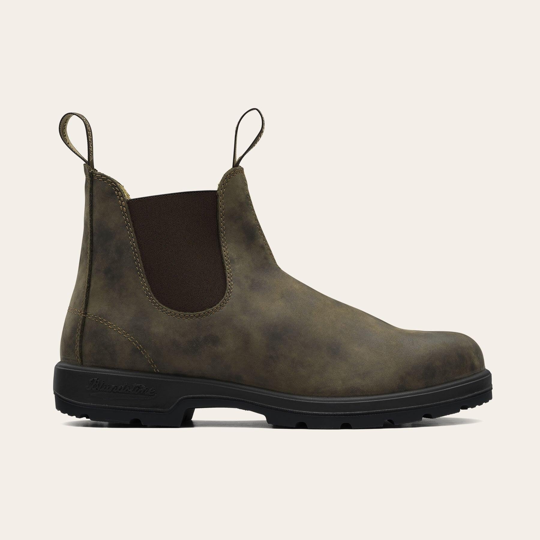 Stivaletti in pelle ORIGINALS CHELSEA BOOTS 585BC RUSTIC-BROWN BLUNDSTONE 