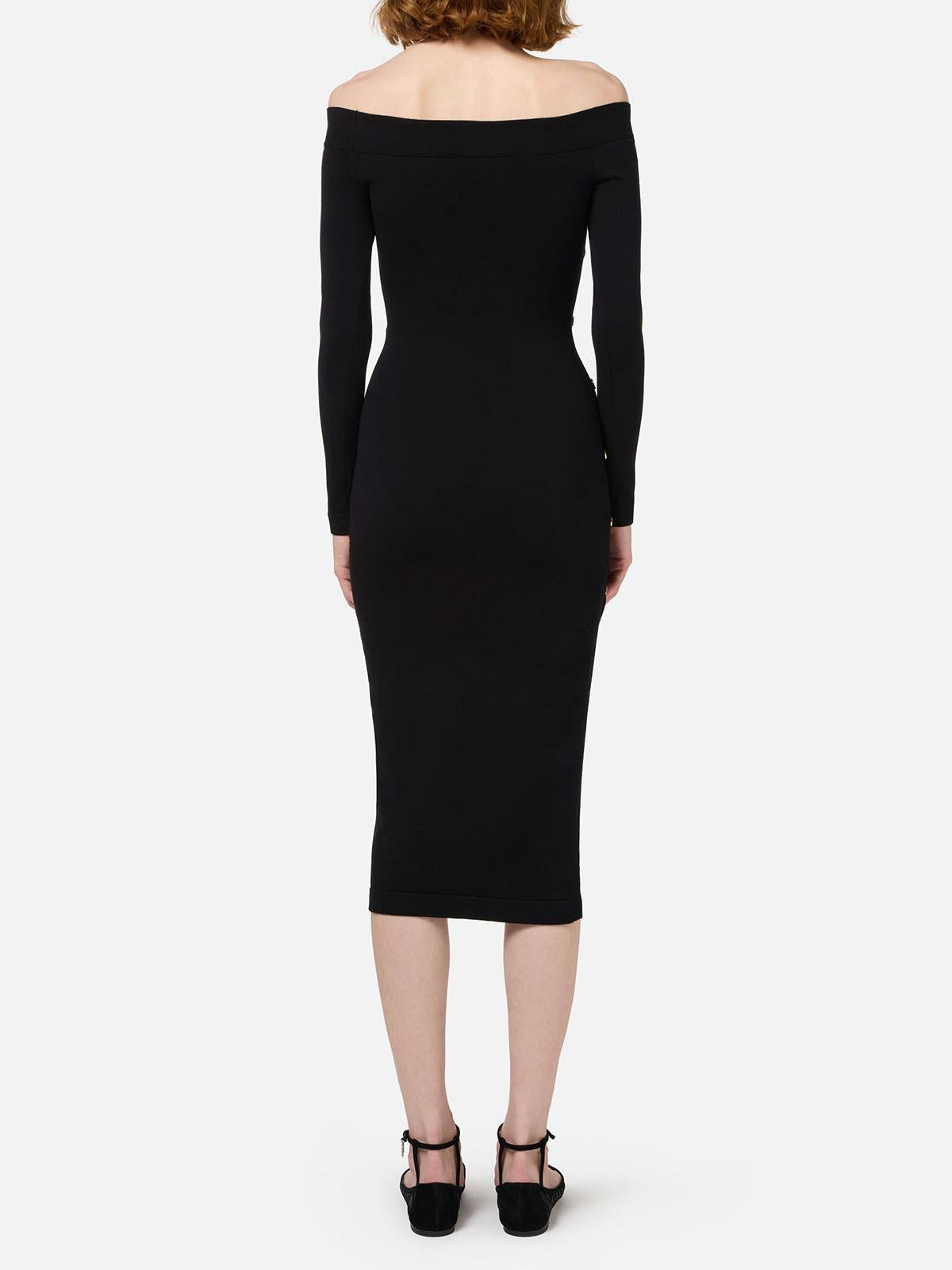 Abito donna in viscosa con spacco