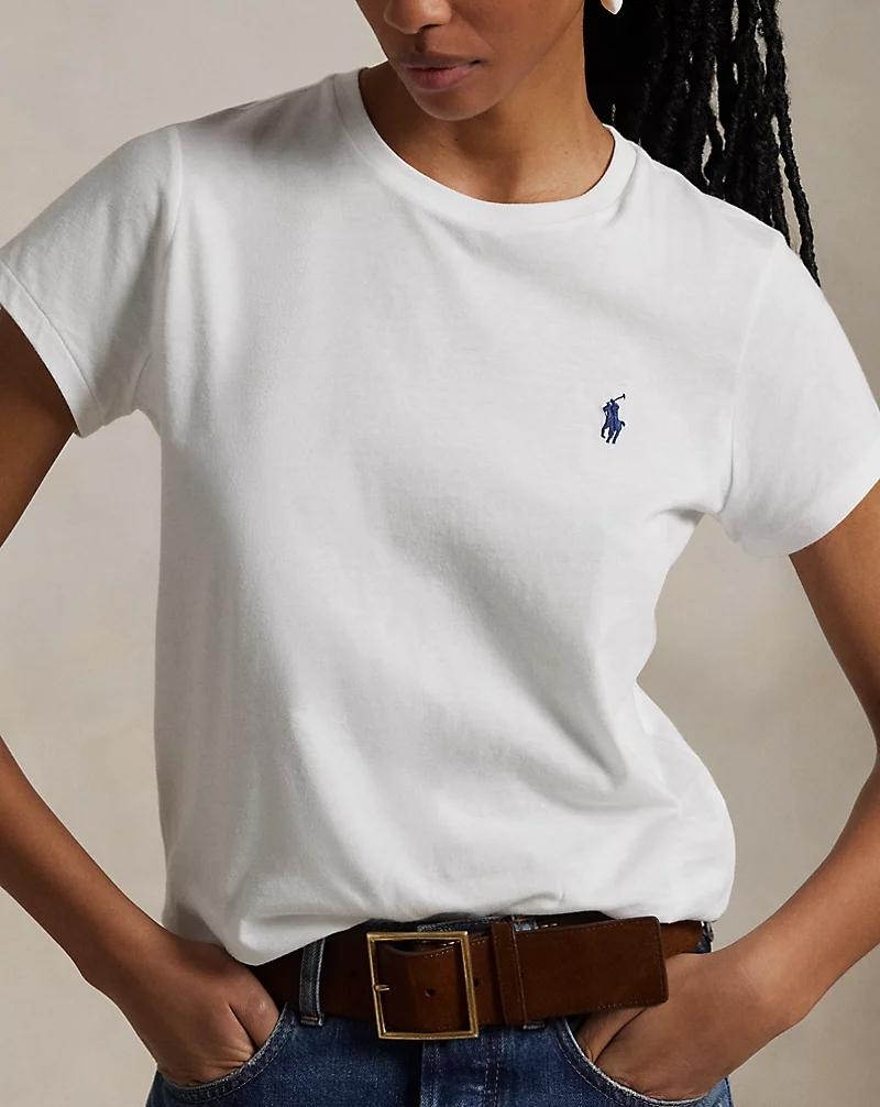 Maglietta girocollo in jersey di cotone 211898698 005 RALPH LAUREN 