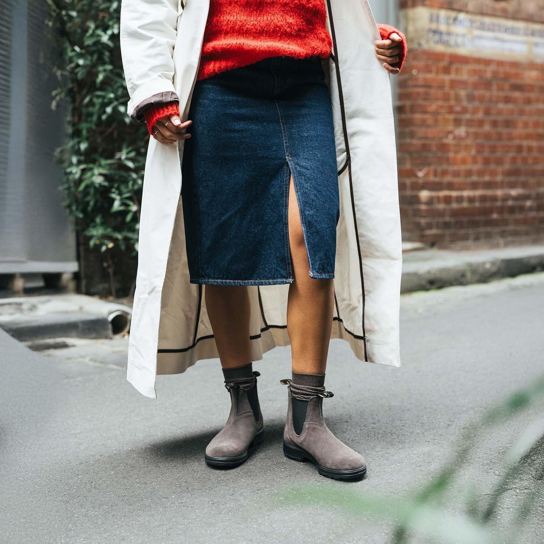Stivaletti in pelle ORIGINALS CHELSEA BOOTS 2413BC GREY-BLACK BLUNDSTONE 