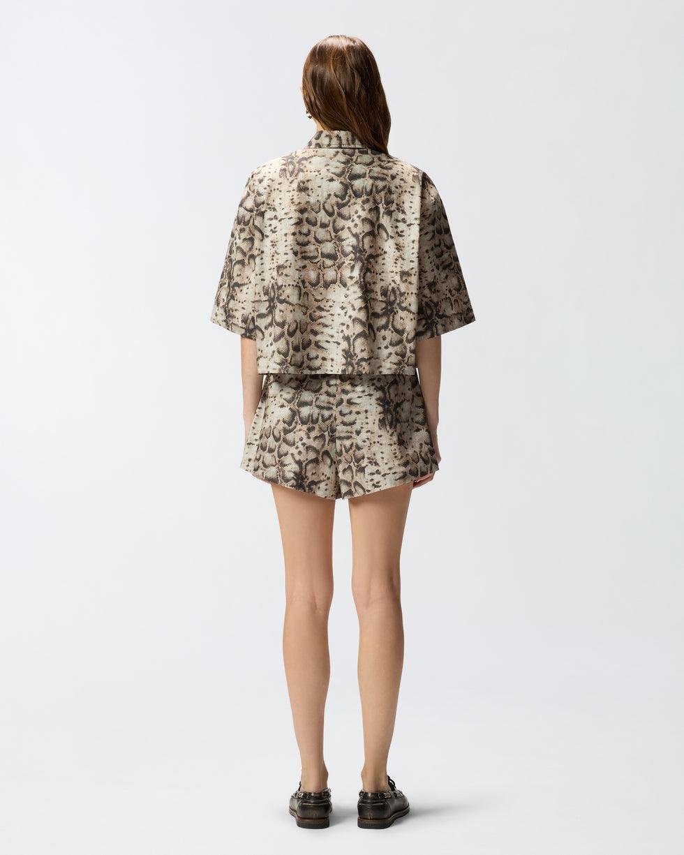 Shorts con motivo snake<BR/> 106964A3B1 CZ9 PINKO 