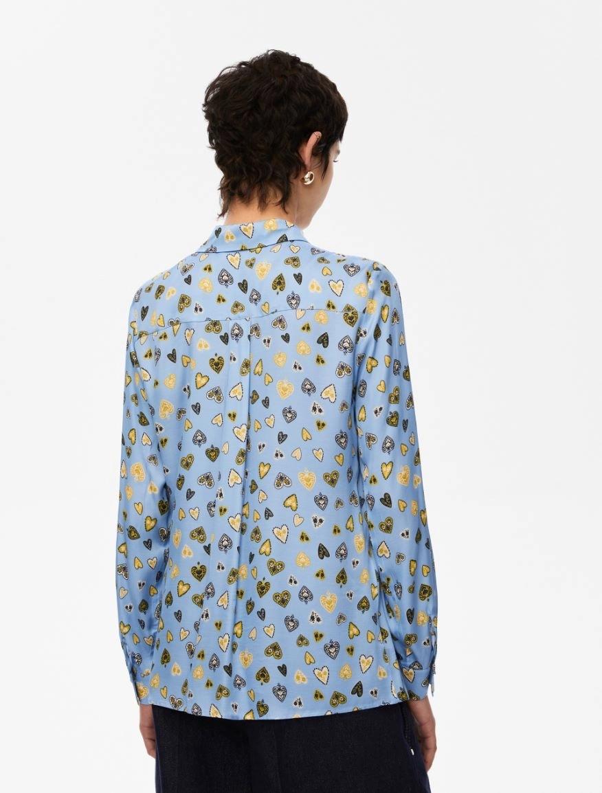 Camicia fantasia in viscosa KAPOK 006 IBLUES 