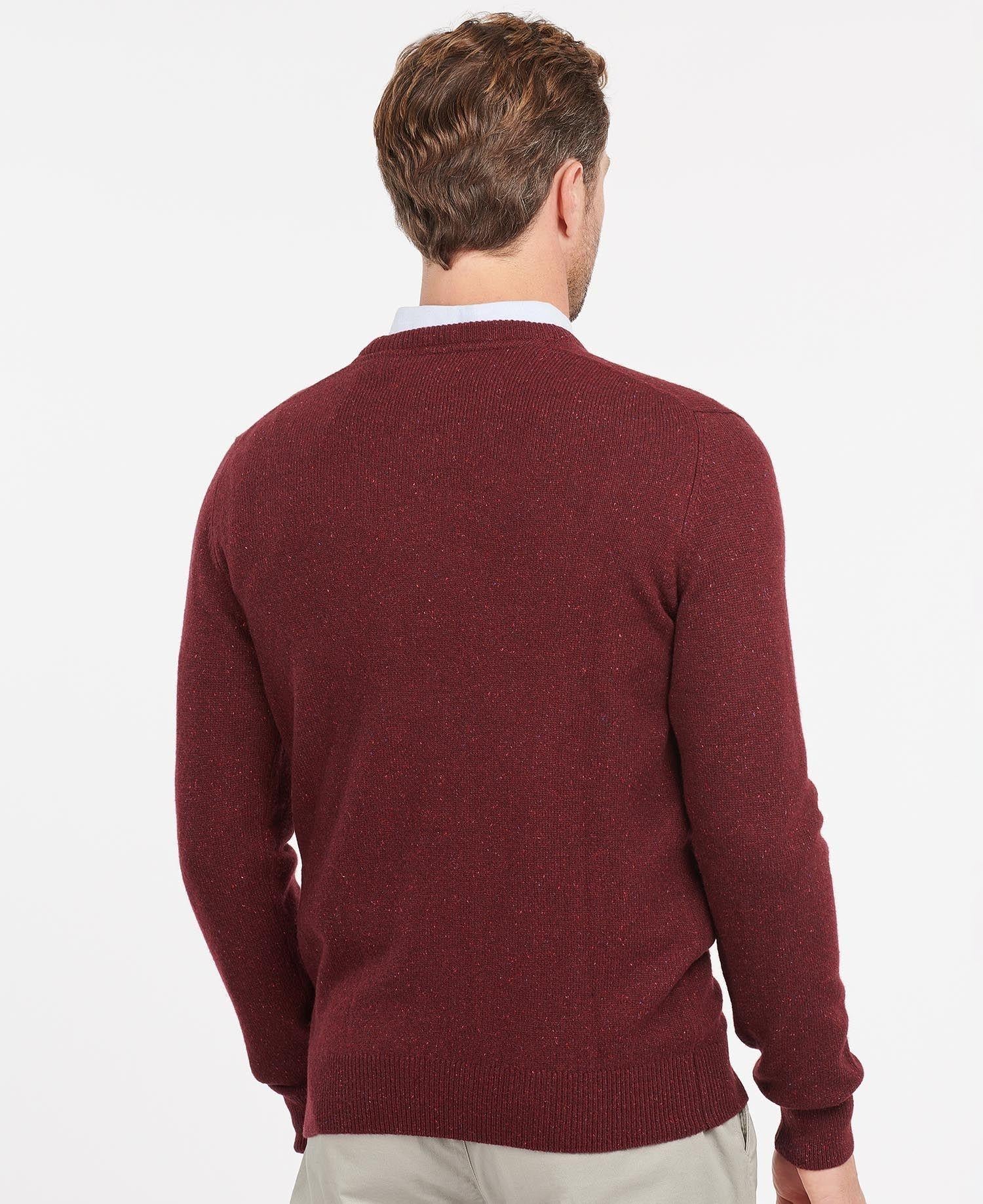 Men's pure wool crew neck sweater