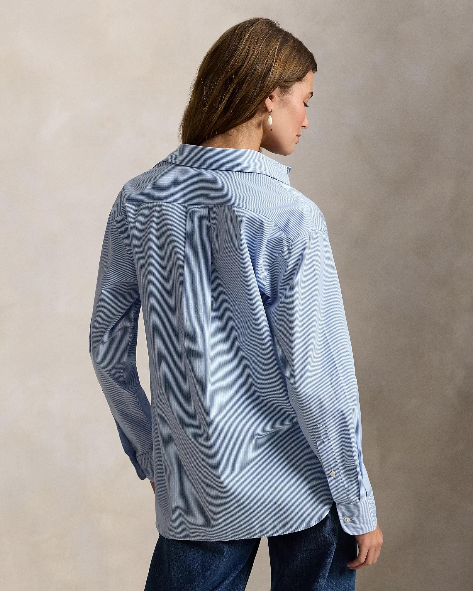 Camicia in cotone a righe dalla vestibilità rilassata 211910743 508 RALPH LAUREN 
