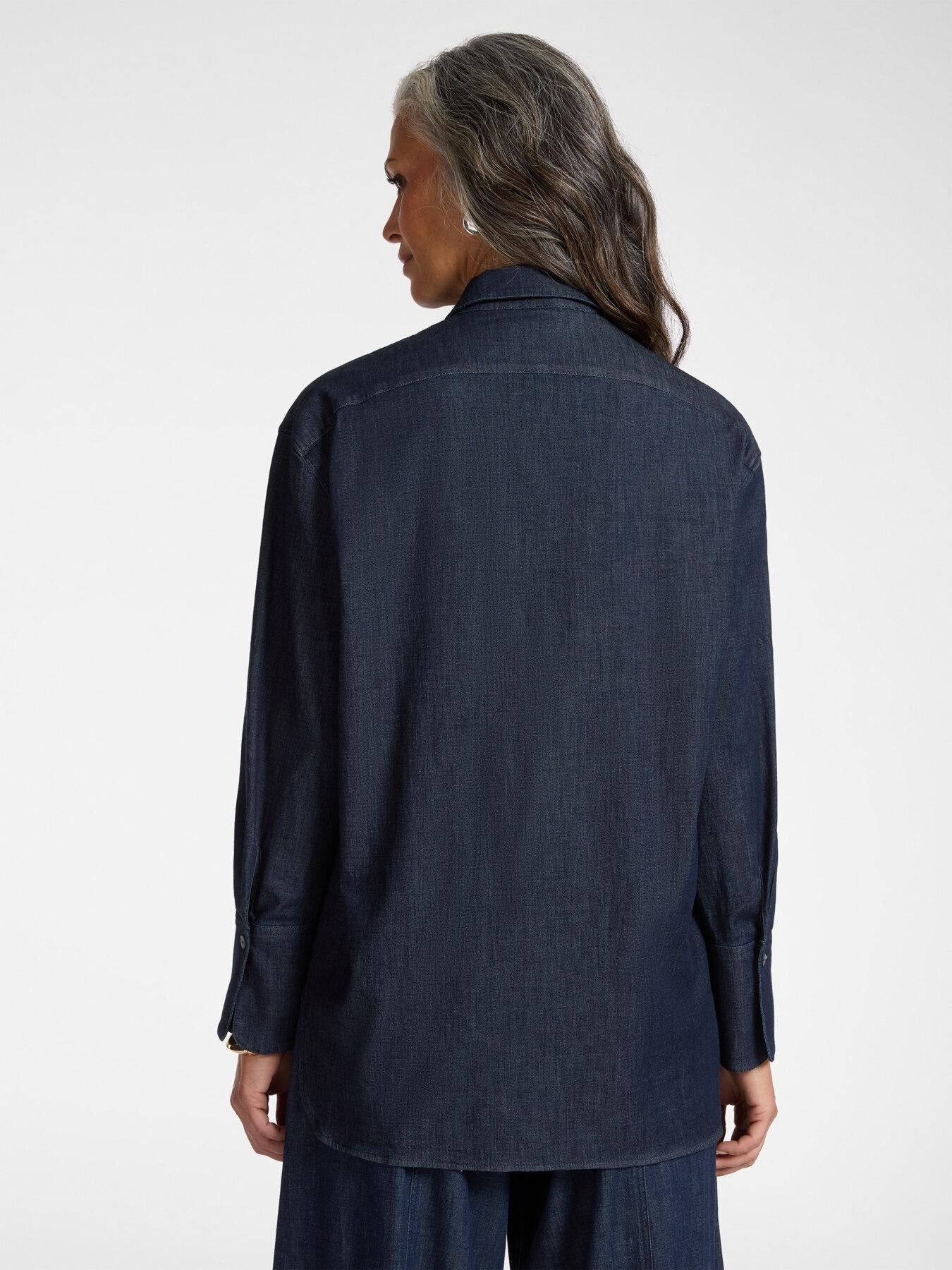 Camicia in chambray<BR/> 5410P000265N 34 ELENA MIRO 