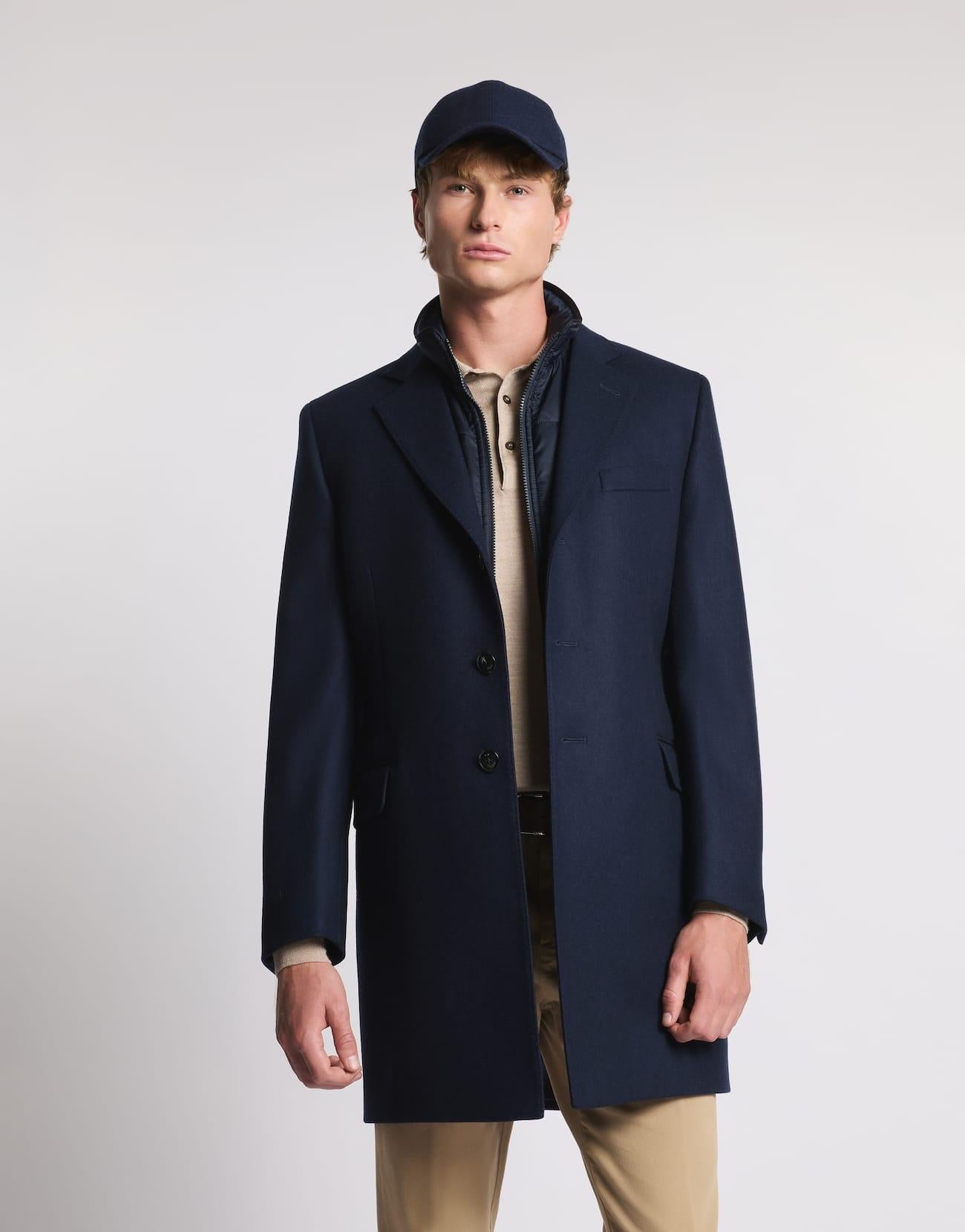 Double Coat in Panno di Lana e Cashmere<BR/> NAM53511390GAH U802 FAY 