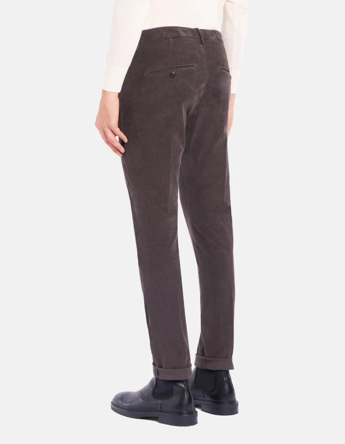 Pantaloni Gaubert slim in velluto a coste<BR/> UP235VS0028PT0 737 DONDUP 