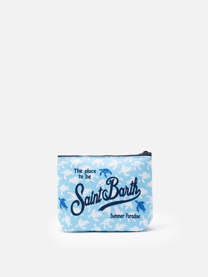Pochette Aline in scuba con stampa tartarughe ALIN001 01448H MC2 SAINT BARTH 