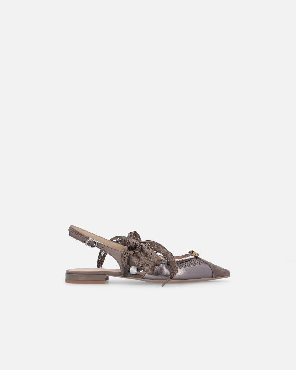 Ballerine slingback con lacci<BR/> SD0547P003 M28 PINKO 