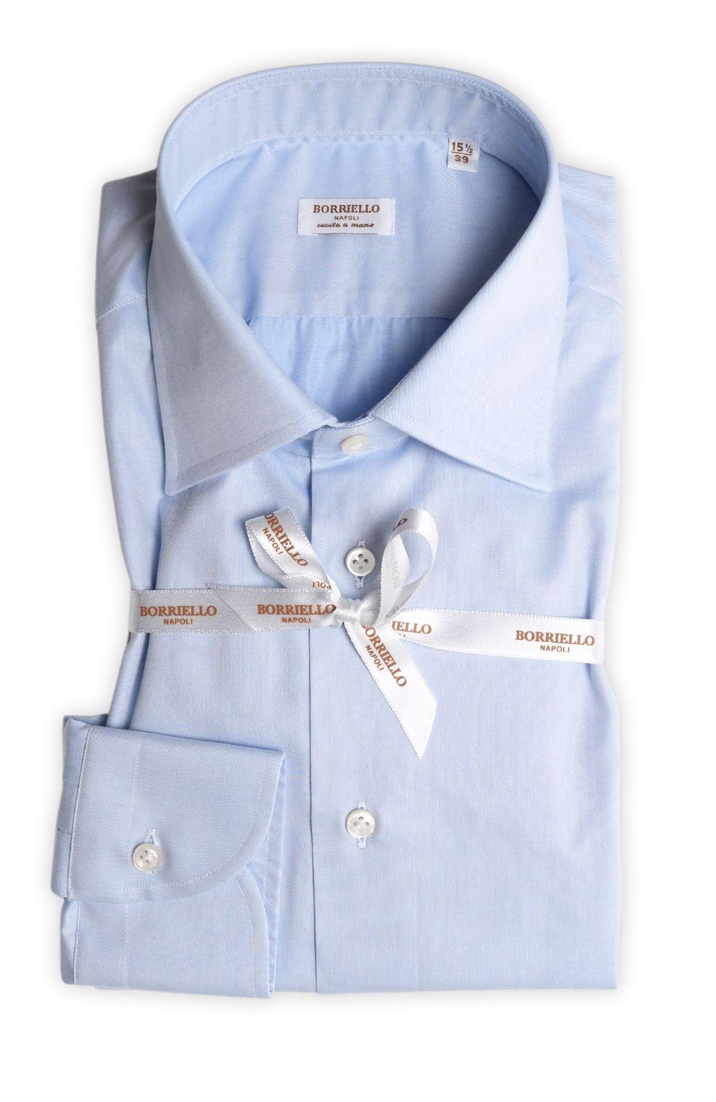 Camicia azzurra<BR/> 1401SPACCANAPOLI 8 BORRIELLO 