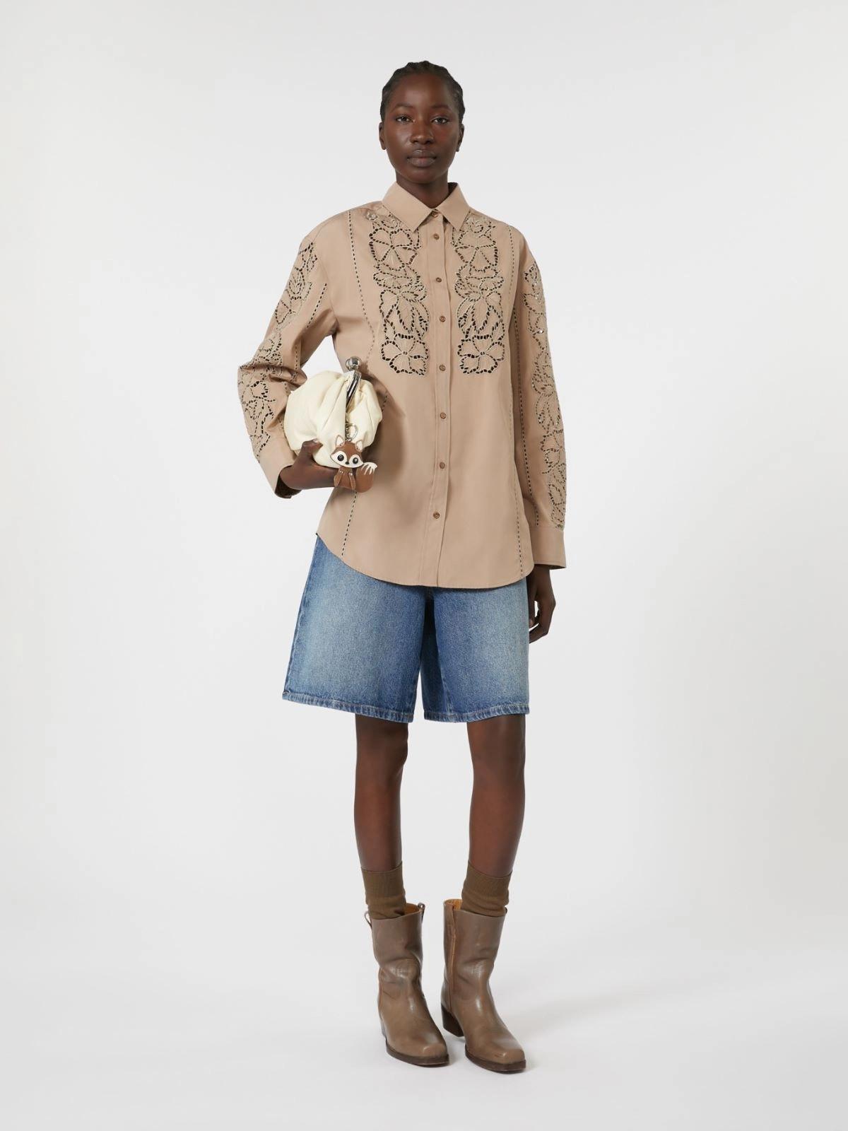 Camicia morbida in popeline ricamato ELMI 001 WEEKEND 