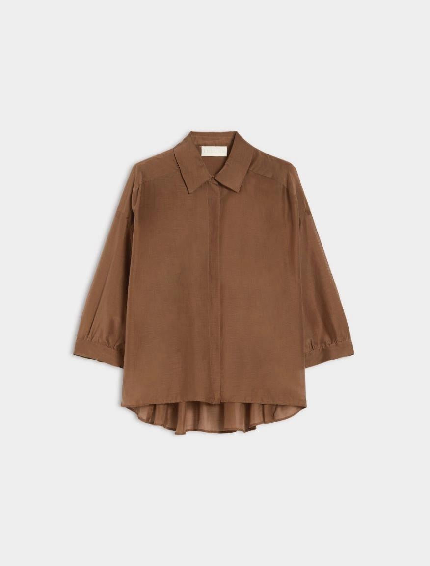 Camicia in misto seta