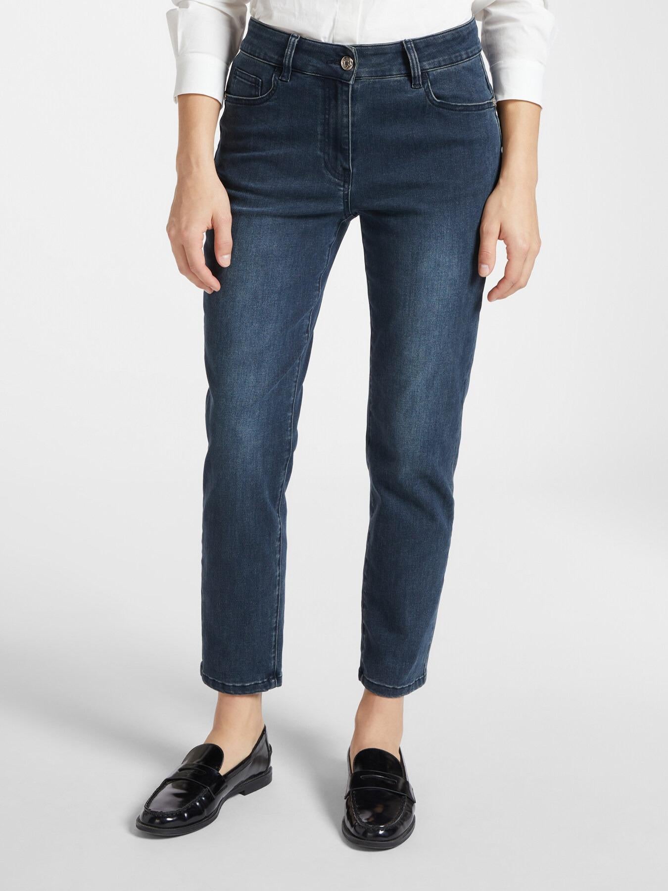 Pantalone donna in cotone denim