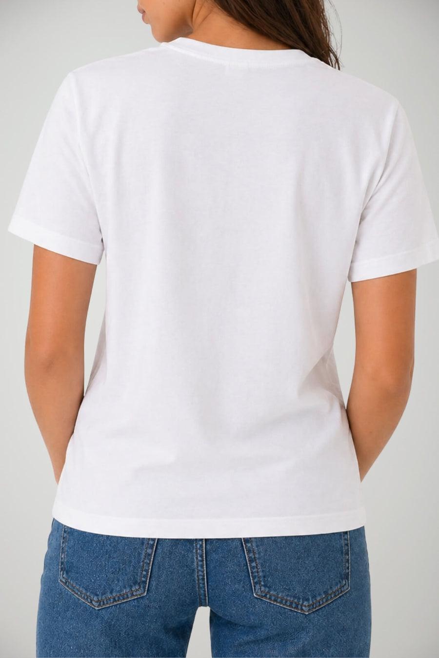 T-Shirt Donna Saint Barth ABBRONZATA STRESSATA EMI0001 01220L MC2 SAINT BARTH 