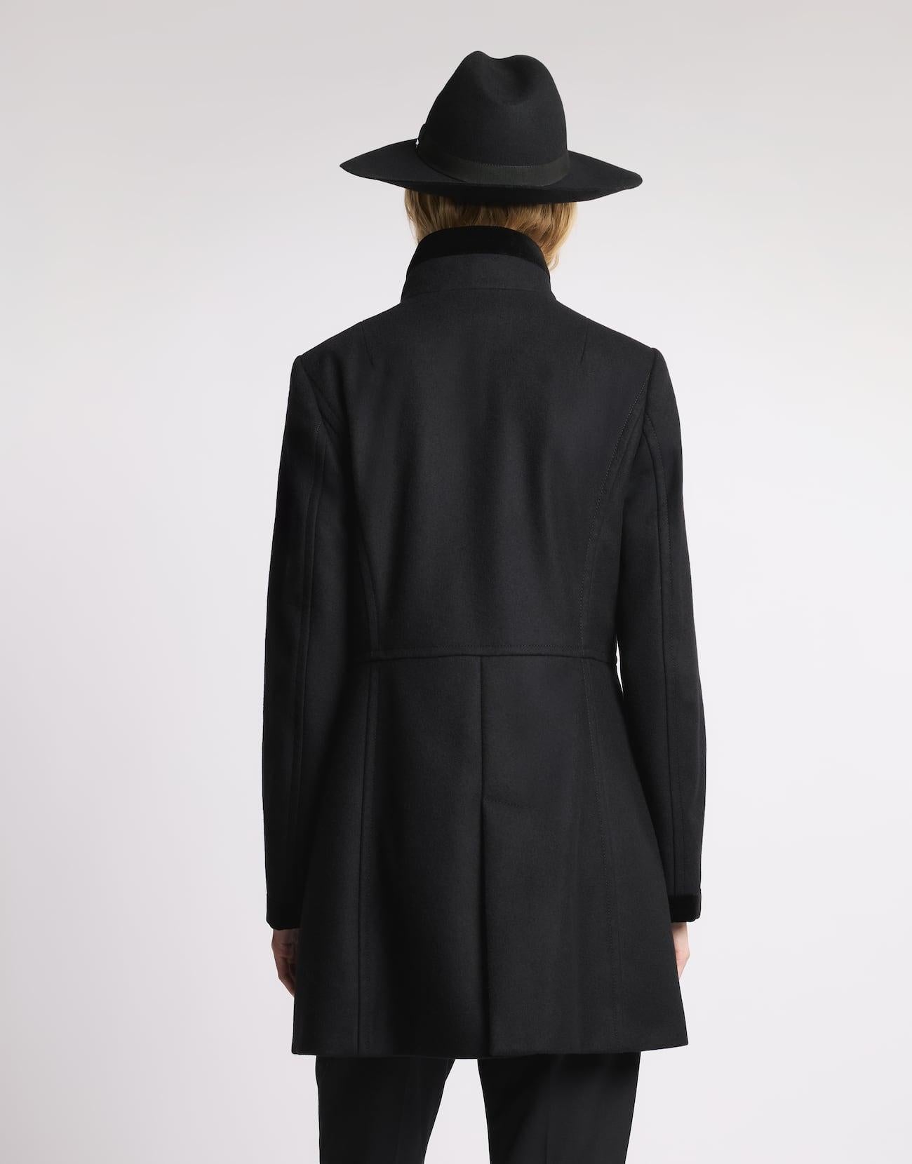 Virginia Coat in Panno di Lana<BR/> NAW50514000SGL B999 FAY 