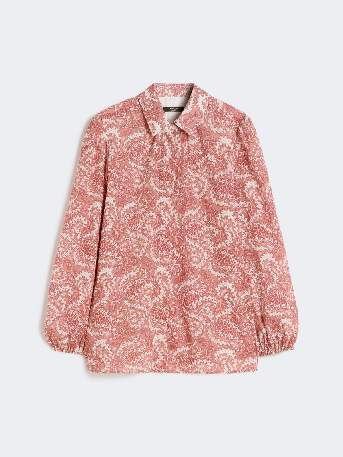 Camicia in voile di cotone stampato - CILIEGIA<BR/> WKDPERIODI 002 WEEKEND 