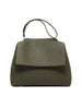 Borsa Sveva Soft Media a spalla in pelle verde