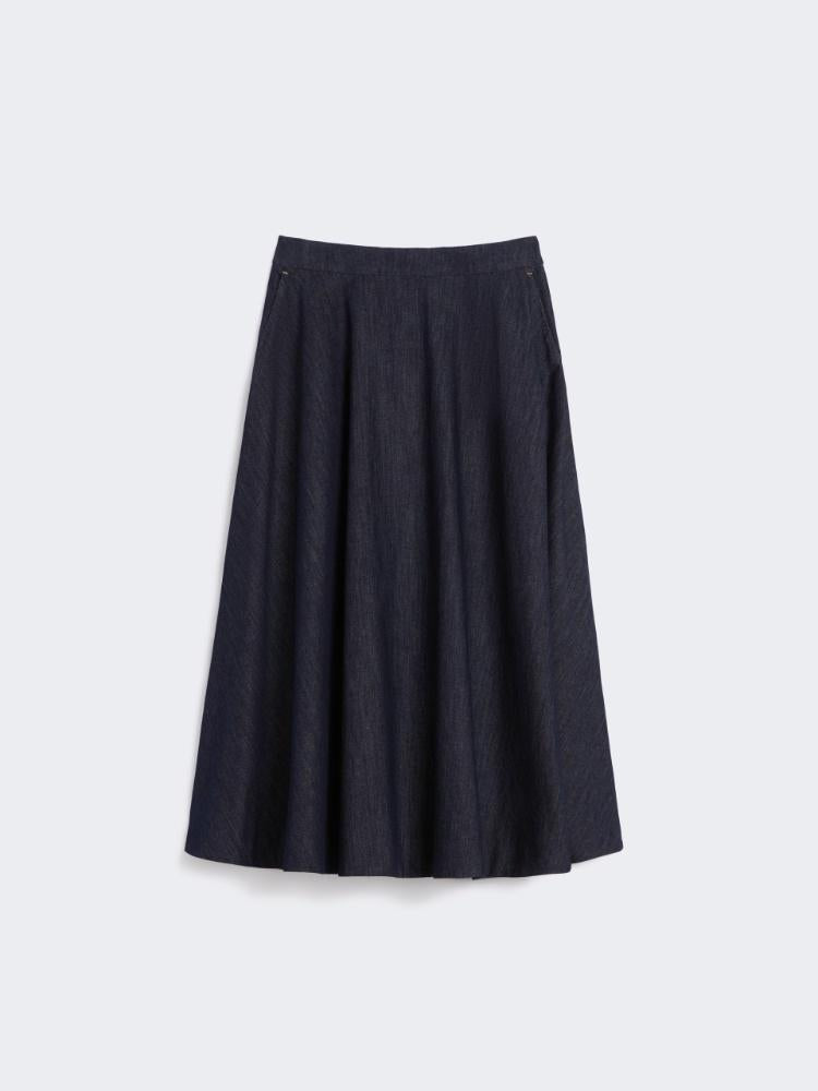Gonna svasata in denim CECILE 001 S MAX MARA 