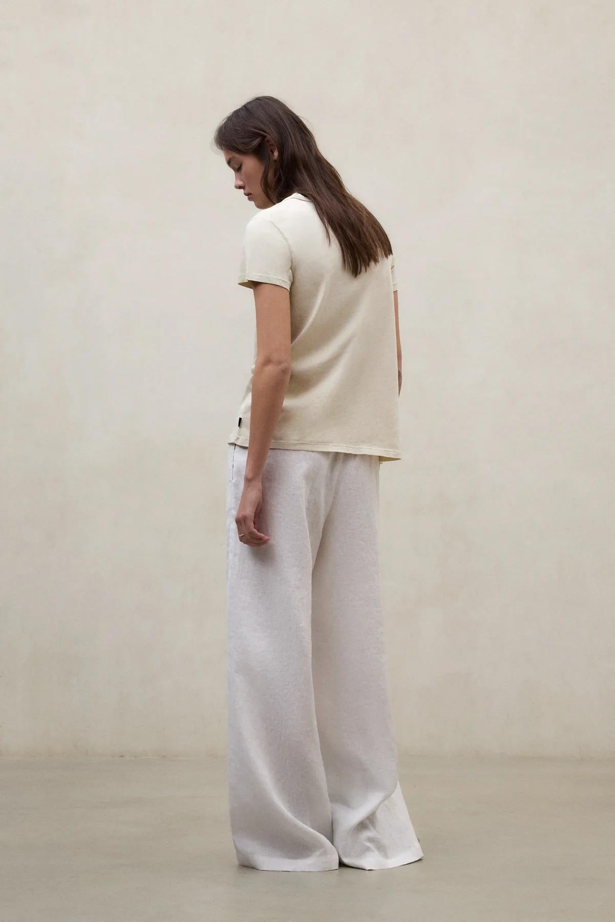 Pantaloni Mossi Bianchi<BR/><BR/> MOSSI 000 ECOALF 