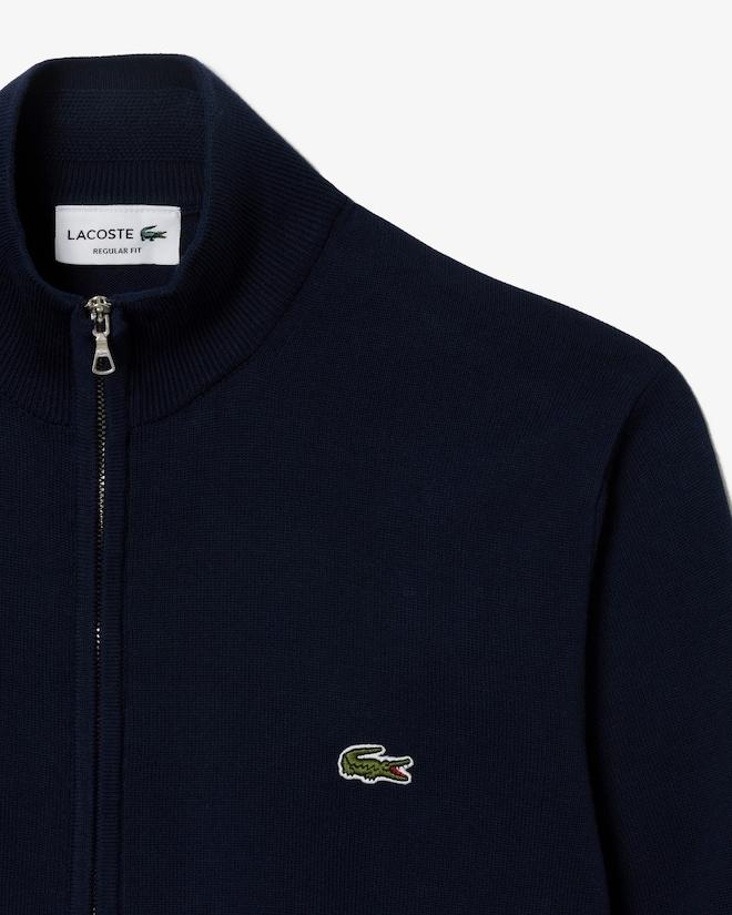 Pullover in cotone a collo alto con zip AH1957 166 LACOSTE 