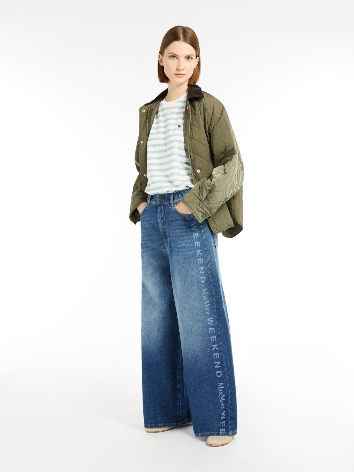 T-shirt donna girocollo in jersey di cotone a righe SATRAPO 014 WEEKEND 