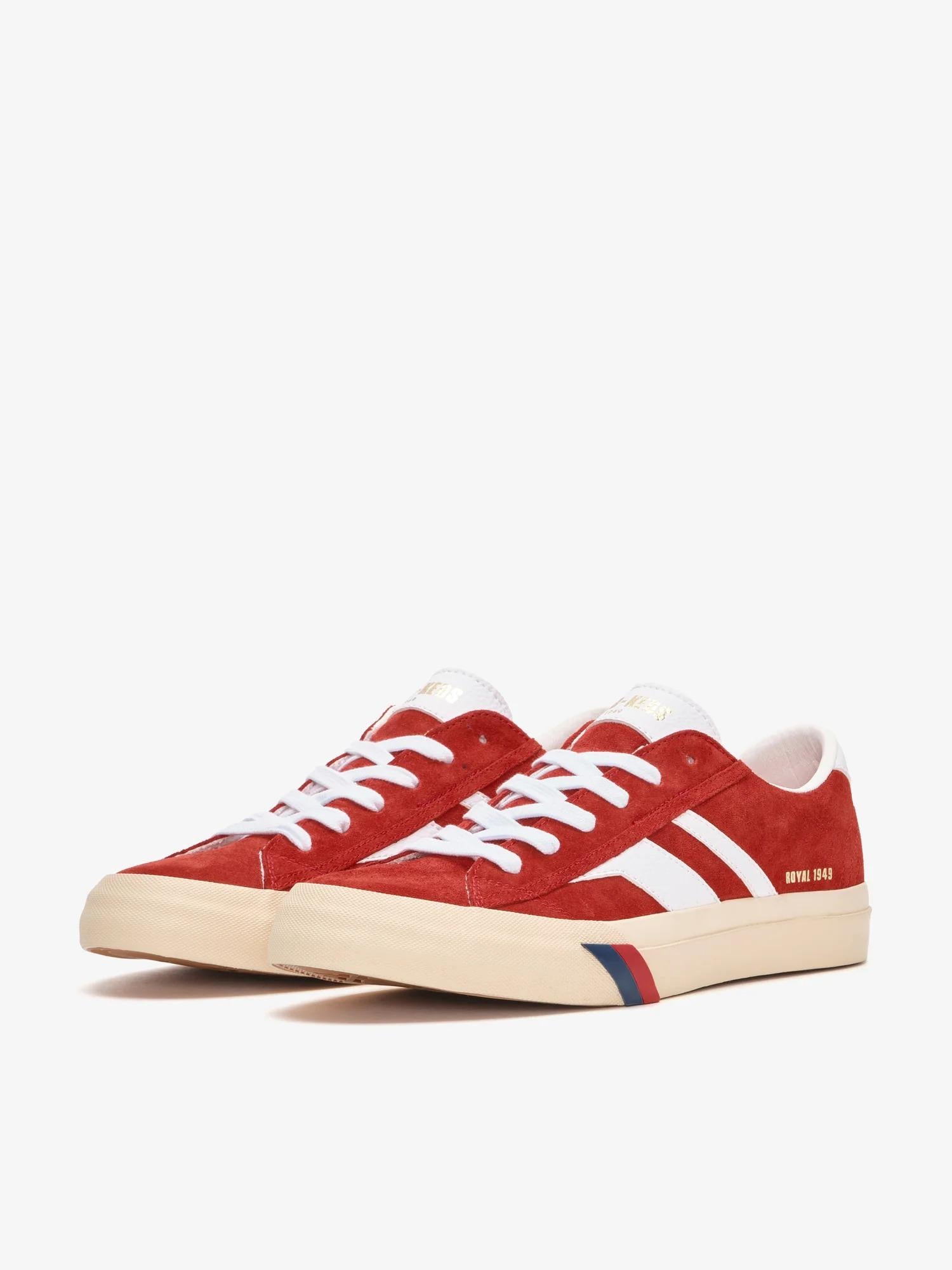 Royal Classic in pelle scamosciata rossa e bianca<BR/><BR/> RC226SLM RE00004 PRO-KEDS 