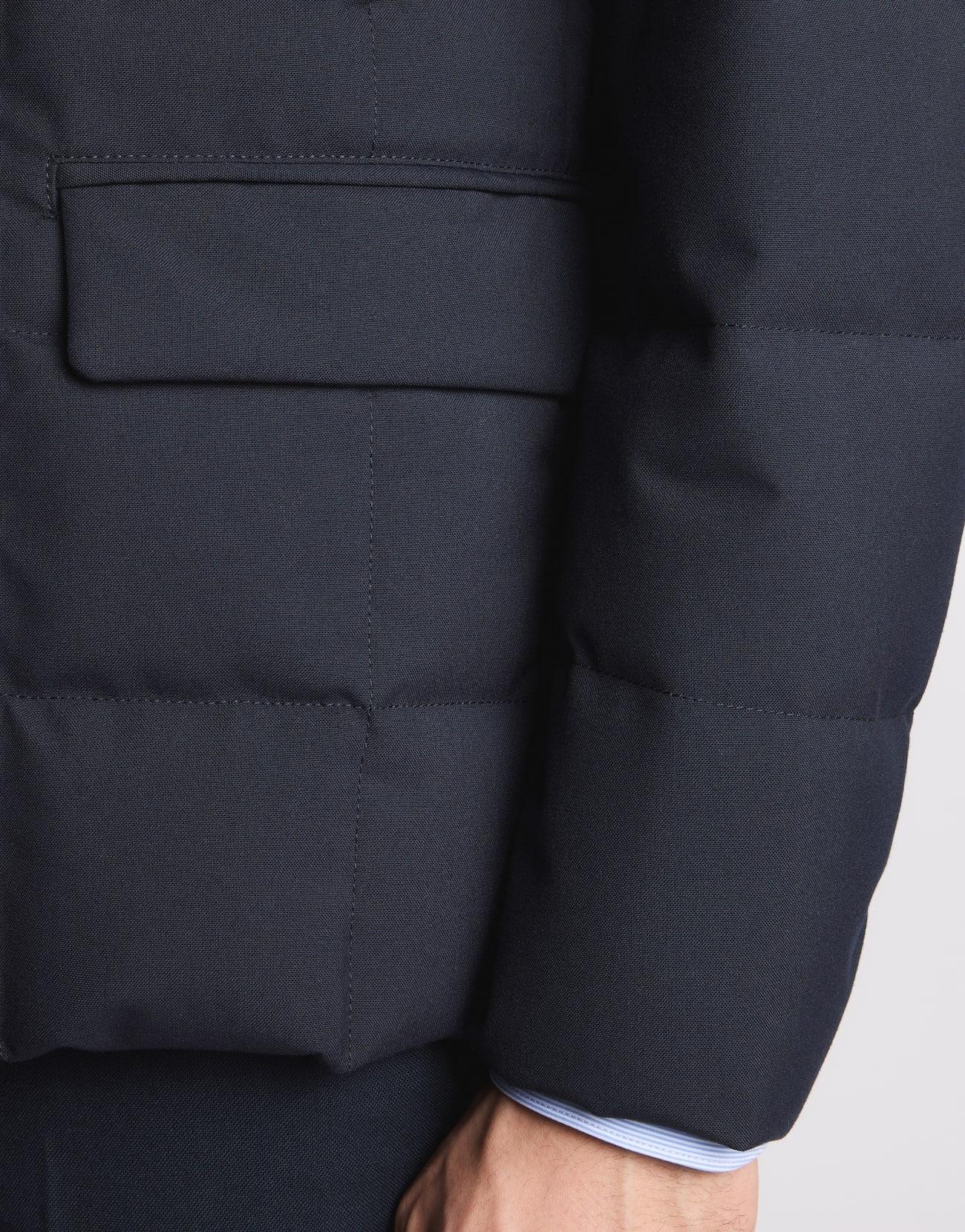 Piumino Corto Double Front in Canvas Mélange<BR/> NAM45510210XOB U807 FAY 