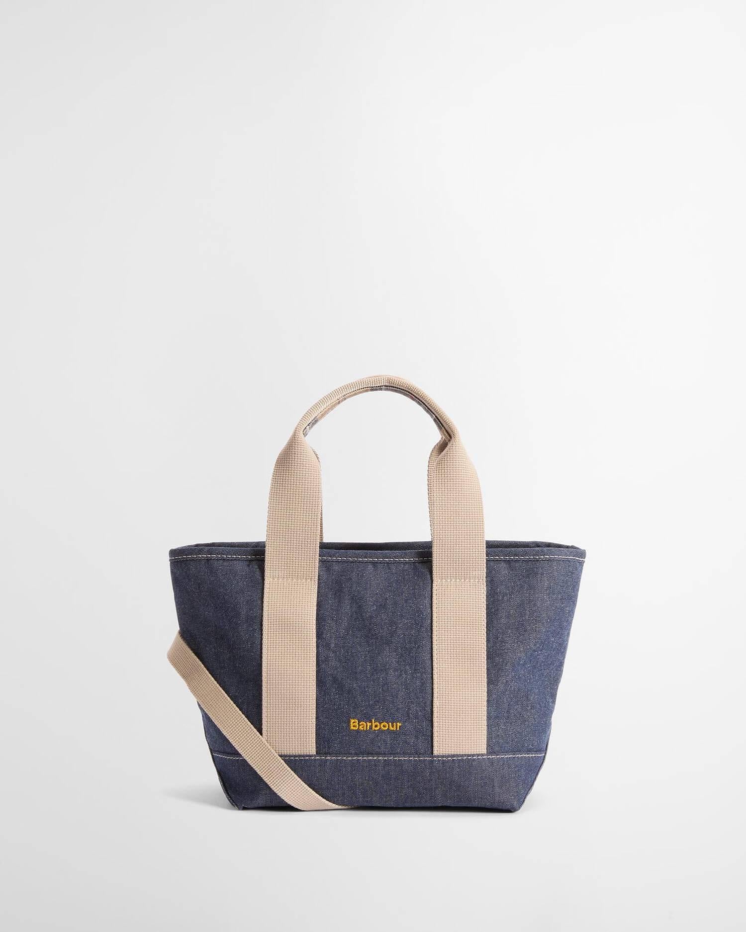 Mini borsa tote in denim Mya<BR/> LBA0539LBA IN71 BARBOUR 