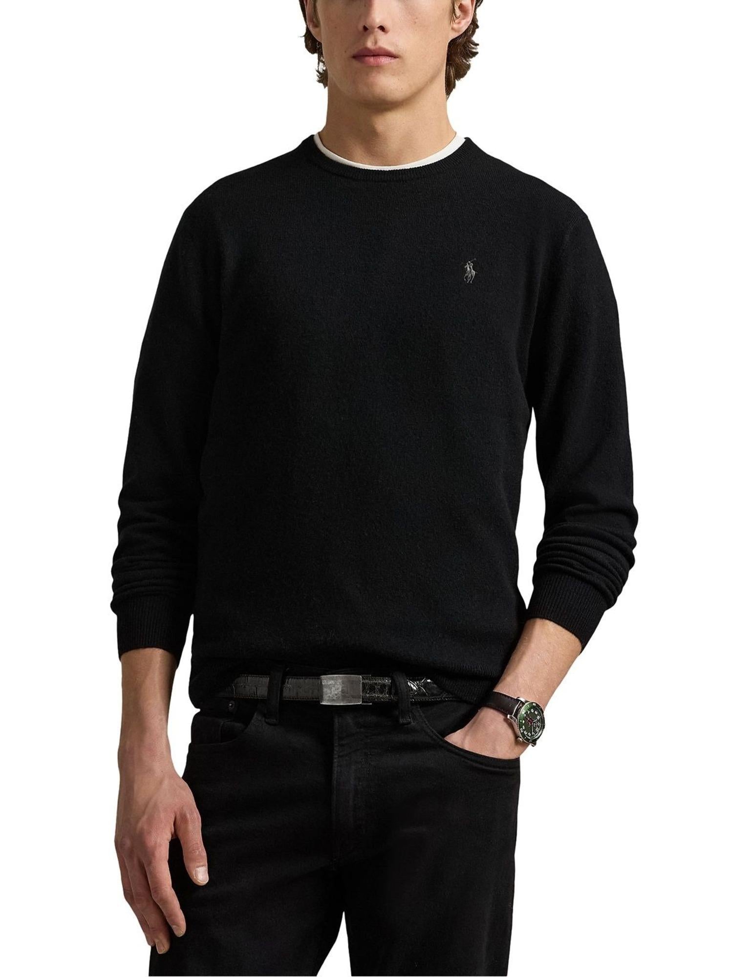 Maglia Uomo Girocollo in pura lana 710974148 003 RALPH LAUREN 