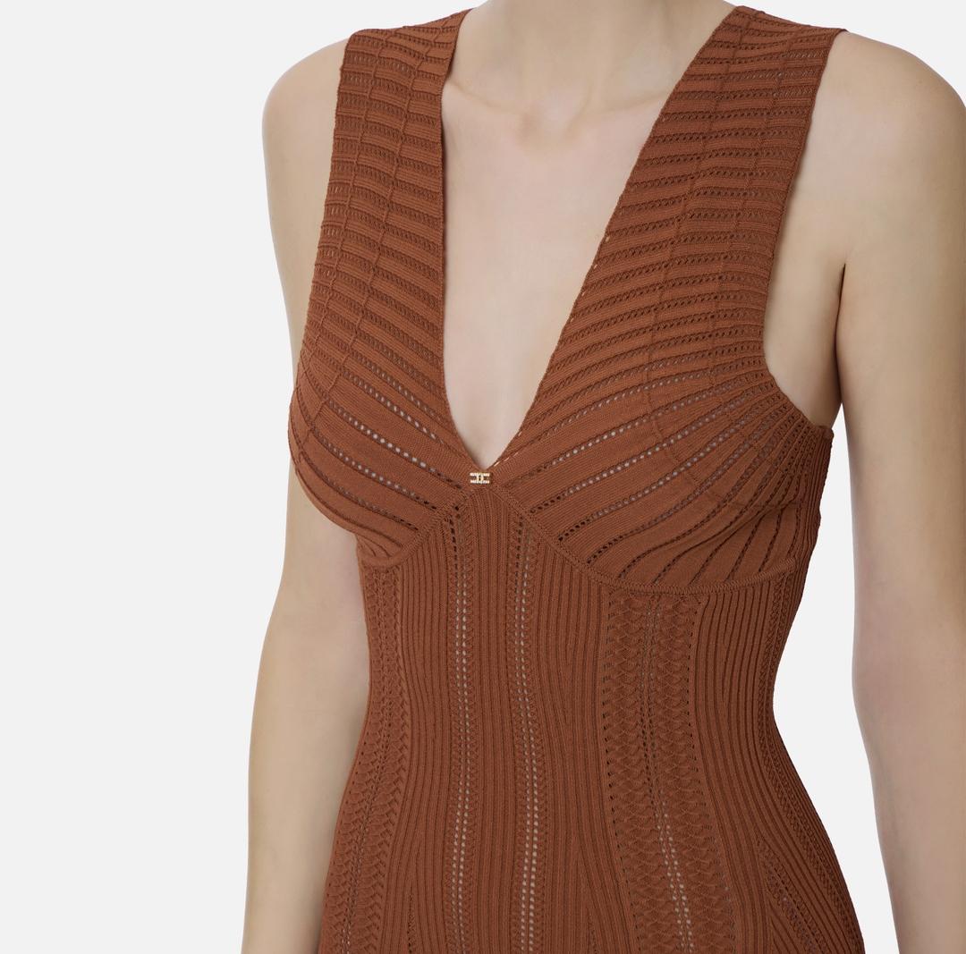 Abito in maglia à jour AM36B62E2 600 ELISABETTA FRANCHI 