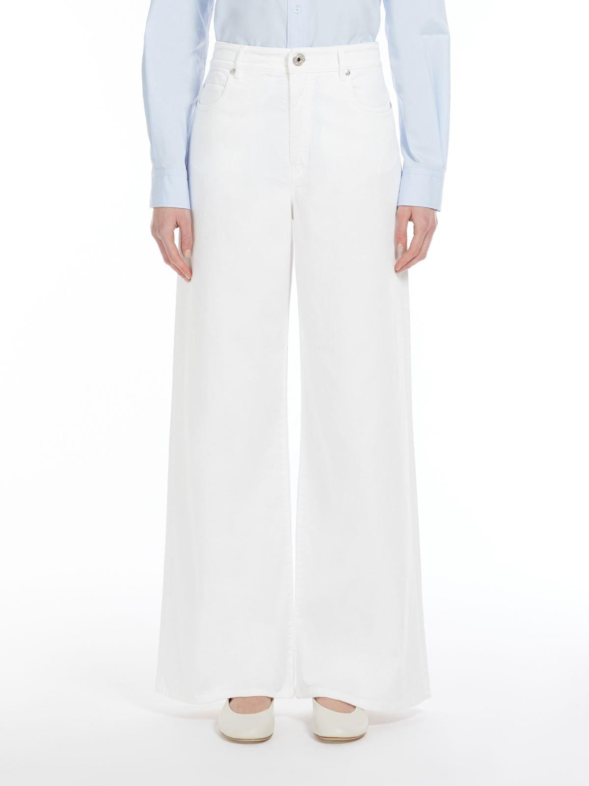 Pantalone donna wide leg in drill di cotone MEDINA 002 WEEKEND 