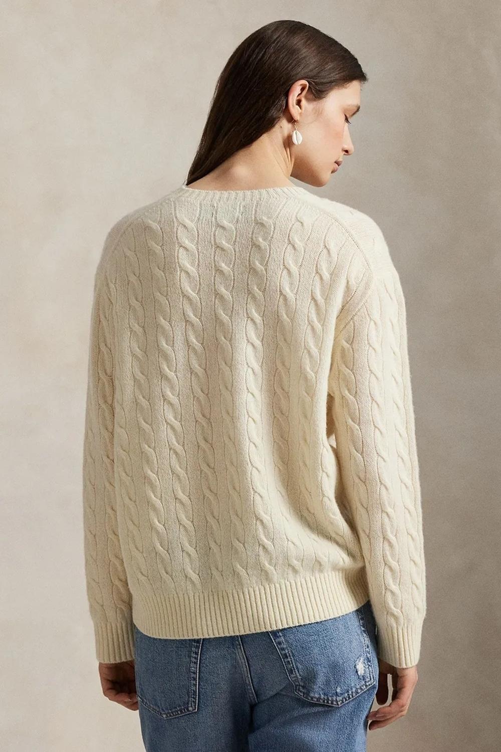 Maglia in misto lana a trecce 211972115 004 RALPH LAUREN 