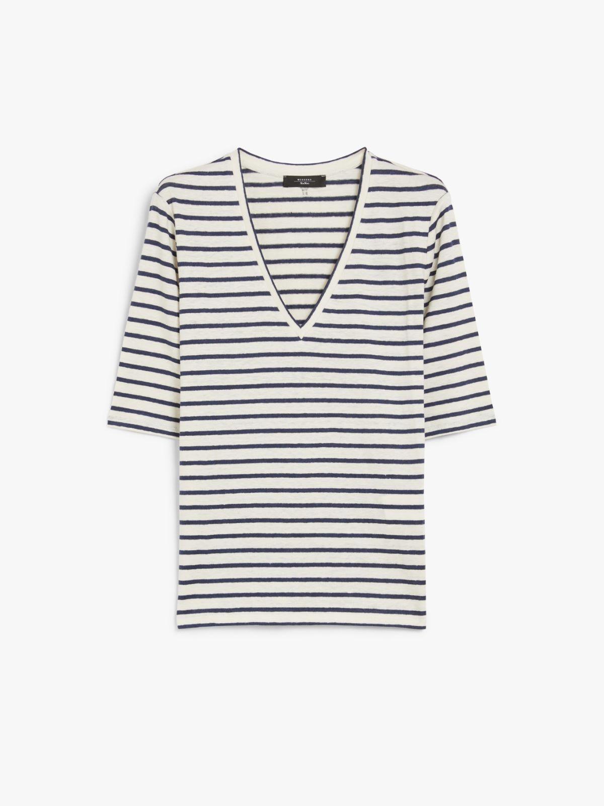 T-shirt donna in jersey di lino OPZIONE 005 WEEKEND 