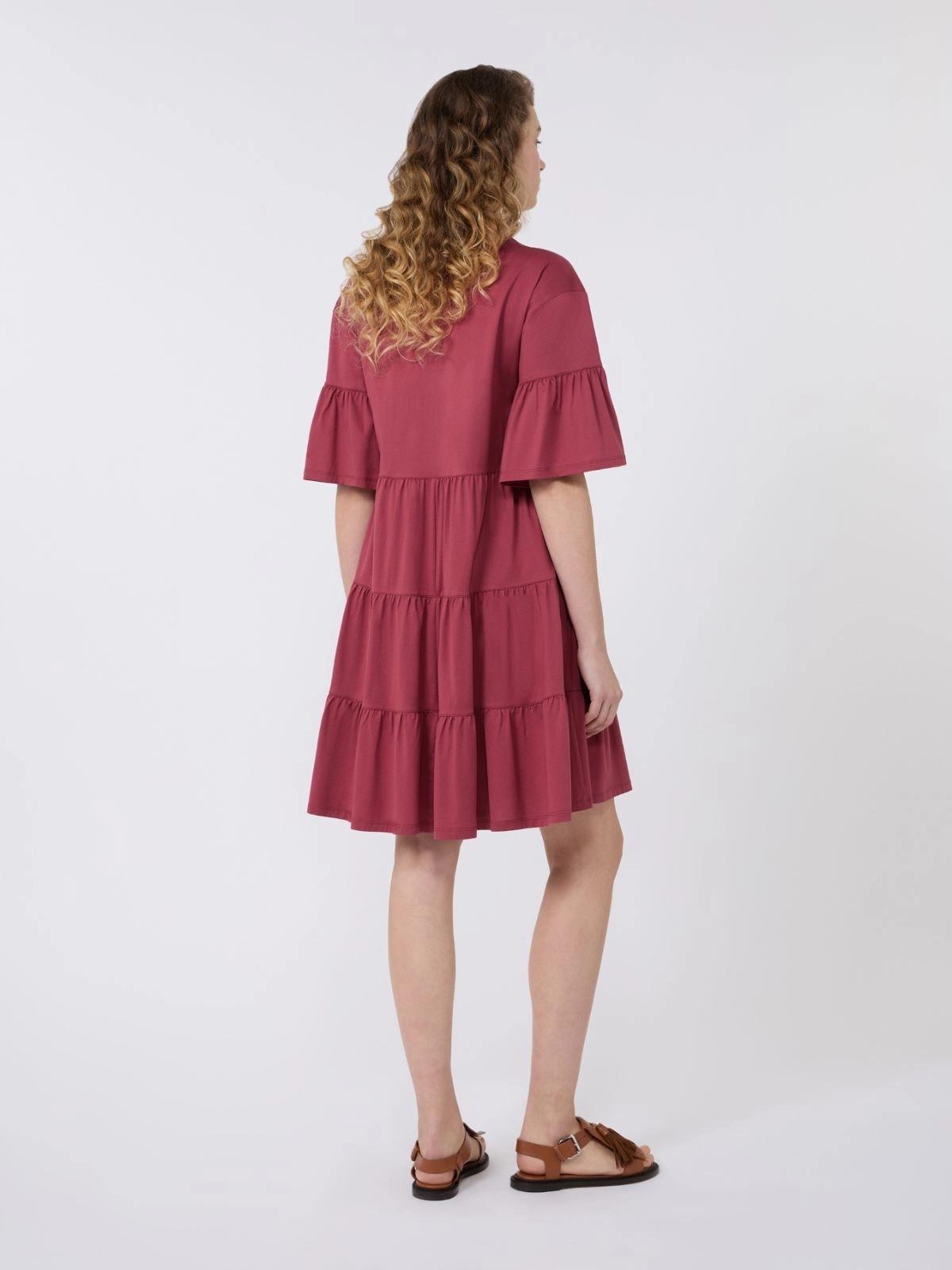 Abito kaftano in jersey di cotone - CILIEGIA<BR/> WKDSAGGINA 008 WEEKEND 