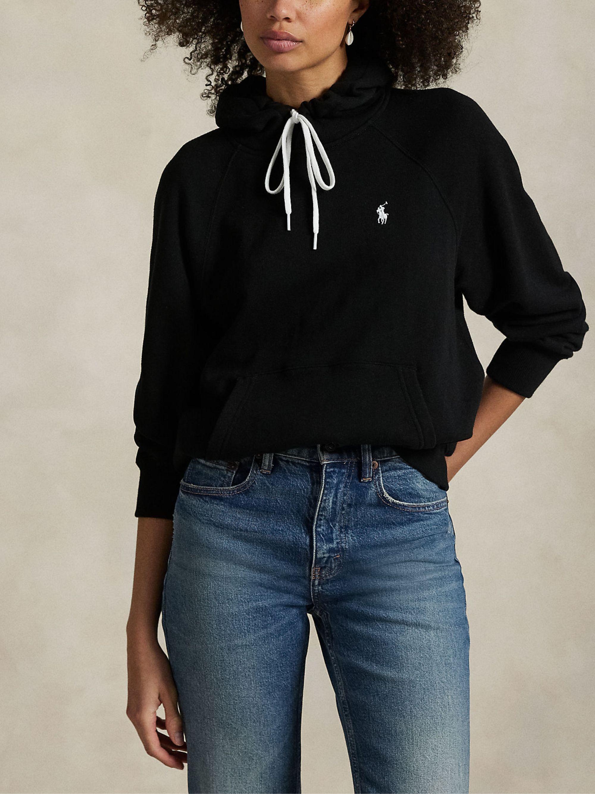 Felpa donna in misto cotone con cappuccio 211971691 004 RALPH LAUREN 