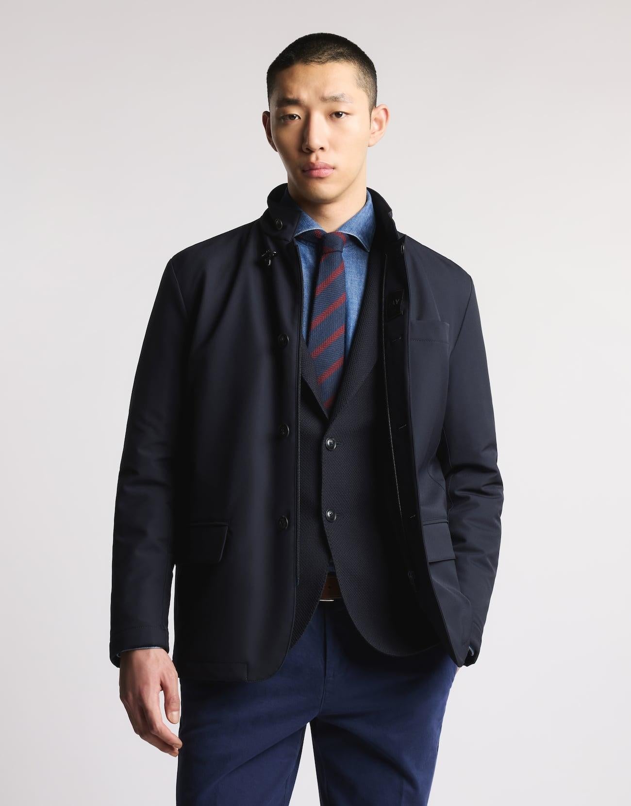 Short Jacket in Jersey Stretch<BR/> NAM1951036JXRF U807 FAY 